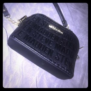 Black Steve Madden crossbody used one time